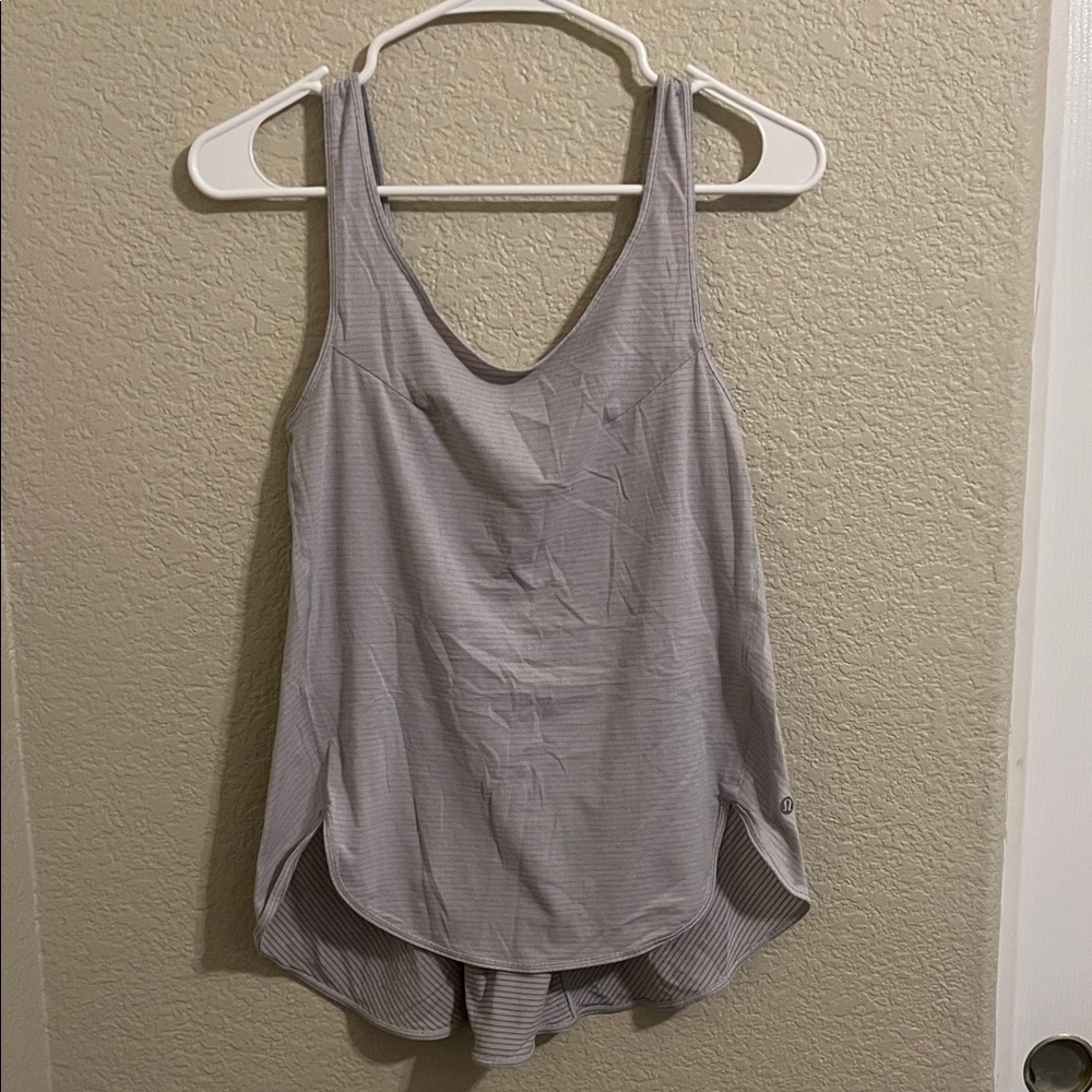 Lululemon Athletica Light Gray Tank Top